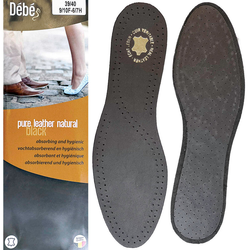 INSOLE PURE LEATHER BLACK