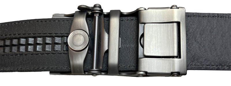 LEATHER  BELT RATCHET BLACK