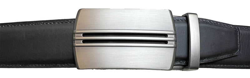 LEATHER  BELT RATCHET BLACK