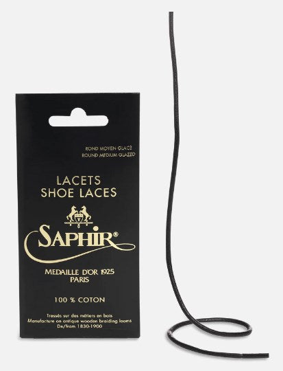 MDO DRESS ROUND WAXED LACES SAPHIR