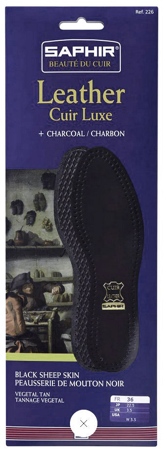 DELUXE SAPHIR INSOLE 100% SHEEP SKIN LEATHER